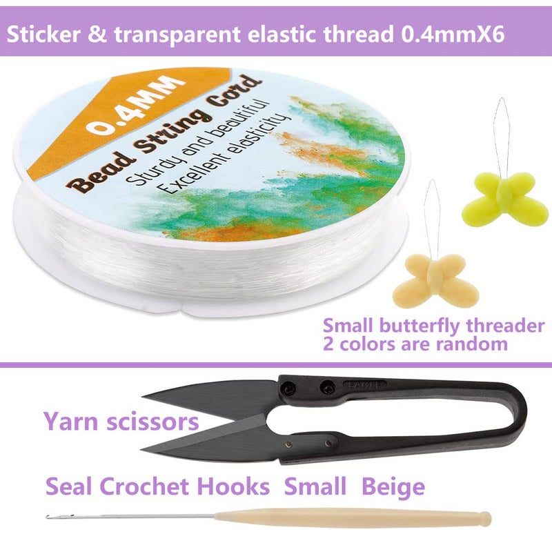 Tikjiua 0.4mm Round Elastic Thread  Elastic String for Bracelet 295 Feet Spool Clear Stretchy Bracelet String for Making Bracelet Watch Band Key Chain Beaded Jewelry - Image 2